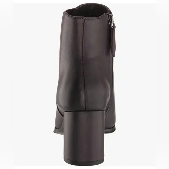 Franco Sarto LEATHER Demmi Pointed Toe Chelsea Ankle Chunky Heel Boot Size 11 - Picture 4 of 13